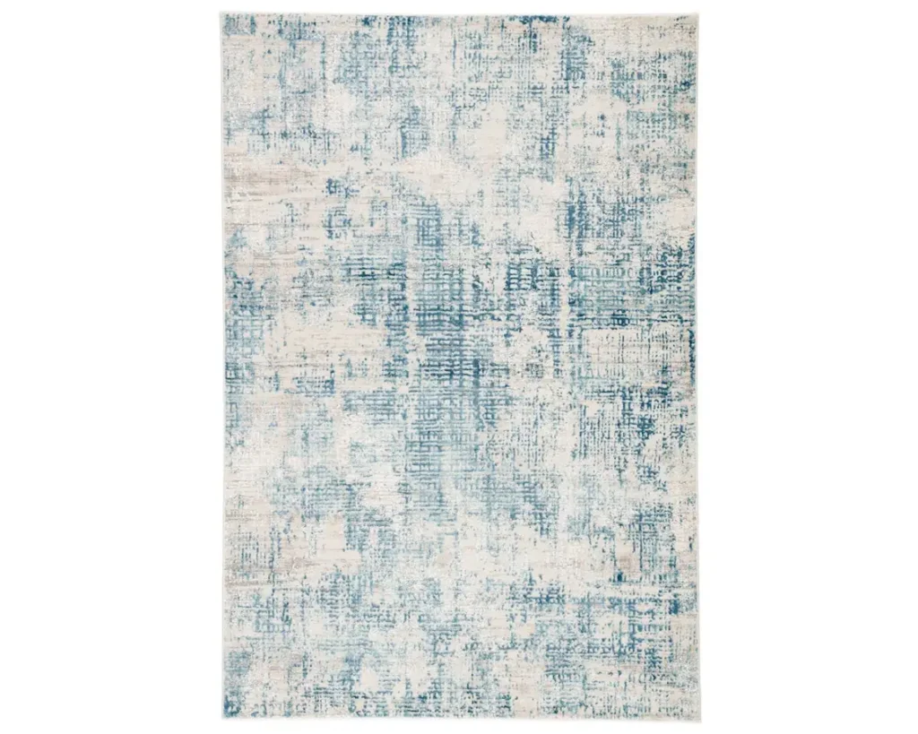 Thumbnail of http://a%20blue%20and%20white%20rug%20with%20an%20abstract%20design