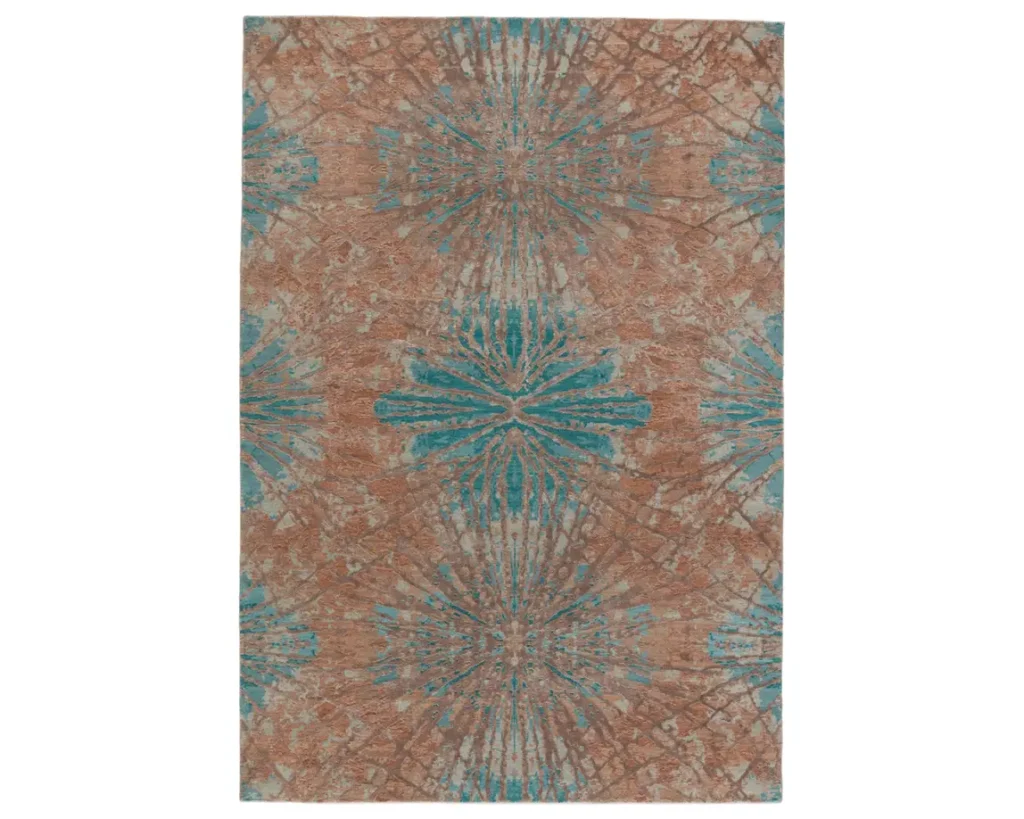 Thumbnail of http://a%20brown%20and%20blue%20rug%20with%20an%20abstract%20design