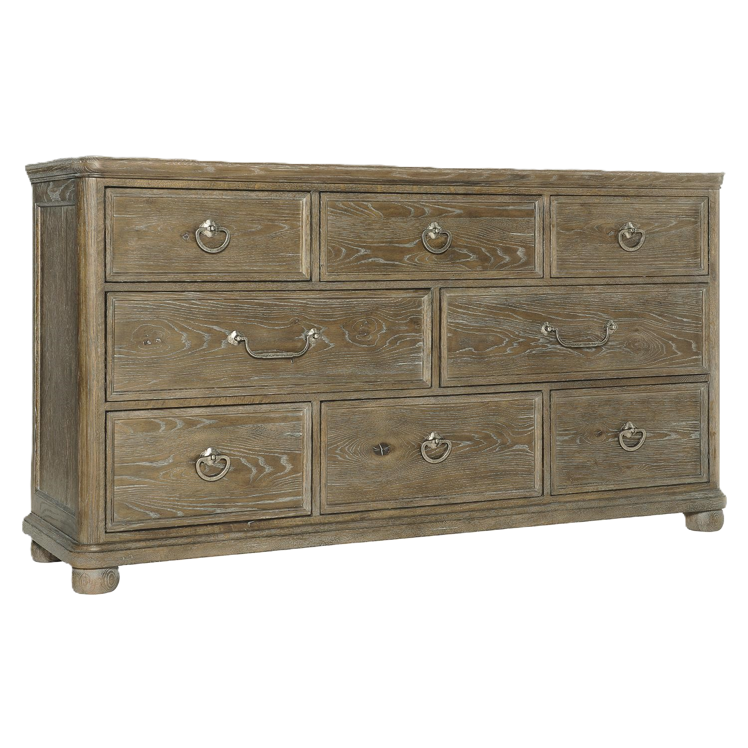 a large wooden dresser with many drawers