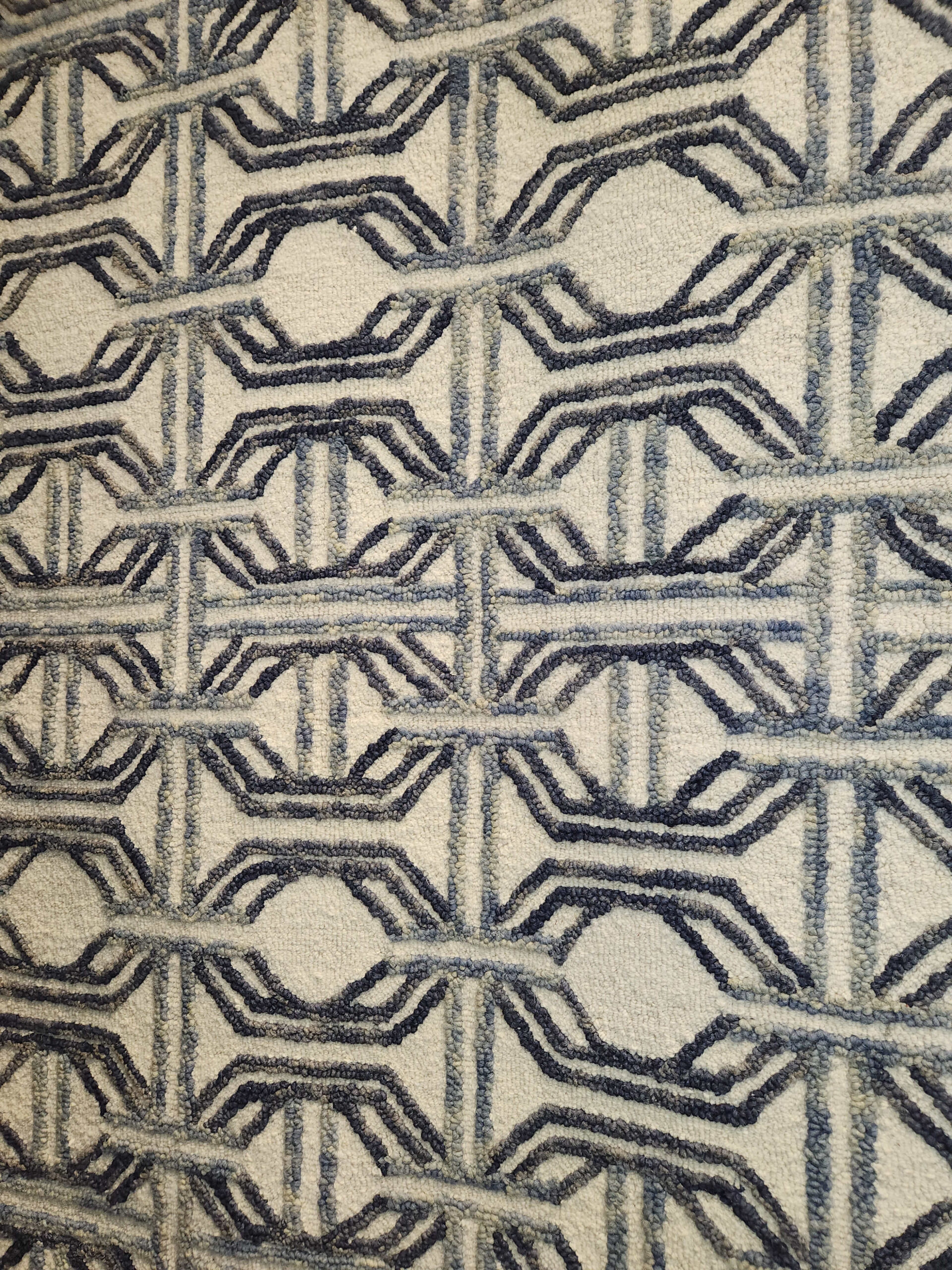 a close up of a black and white pattern on fabric